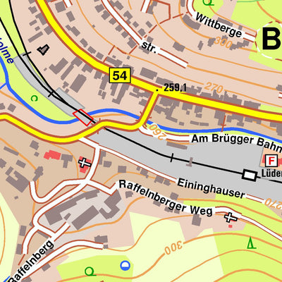 Bezirksregierung Köln Halver (1:10,000) digital map