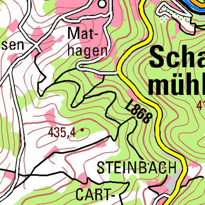 Bezirksregierung Köln Halver (1:100,000) digital map