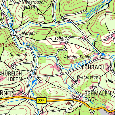 Bezirksregierung Köln Halver (1:50,000) digital map