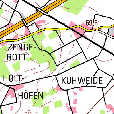 Bezirksregierung Köln Hamm (1:100,000) digital map