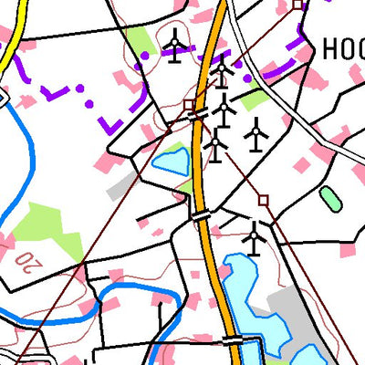 Bezirksregierung Köln Hamminkeln (1:100,000) digital map