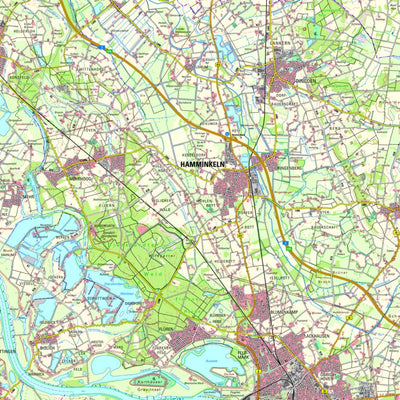 Bezirksregierung Köln Hamminkeln (1:50,000) digital map