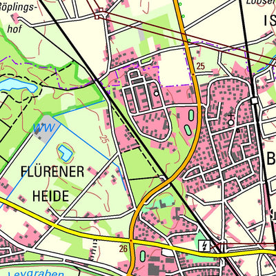 Bezirksregierung Köln Hamminkeln (1:50,000) digital map