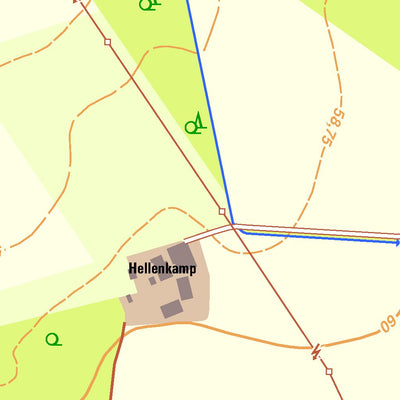 Bezirksregierung Köln Heiden 2 (1:10,000) digital map