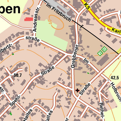 Bezirksregierung Köln Heinsberg 1 (1:10,000) digital map