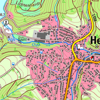 Bezirksregierung Köln Hellenthal 1 (1:25,000) digital map