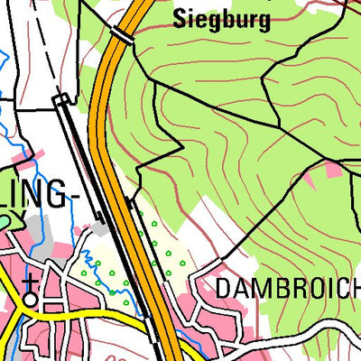 Bezirksregierung Köln Hennef (Sieg) (1:100,000) digital map
