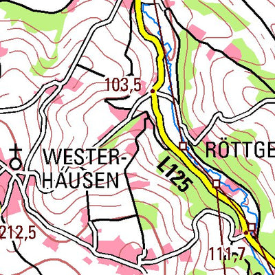 Bezirksregierung Köln Hennef (Sieg) (1:100,000) digital map