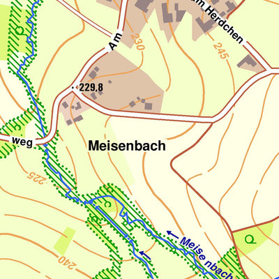 Bezirksregierung Köln Hennef (Sieg) 10 (1:10,000) digital map