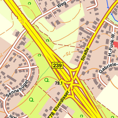 Bezirksregierung Köln Herford 4 (1:10,000) digital map
