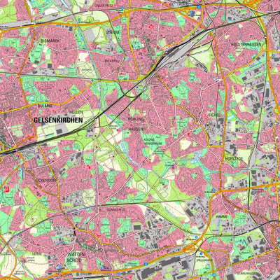 Bezirksregierung Köln Herne (1:25,000) digital map