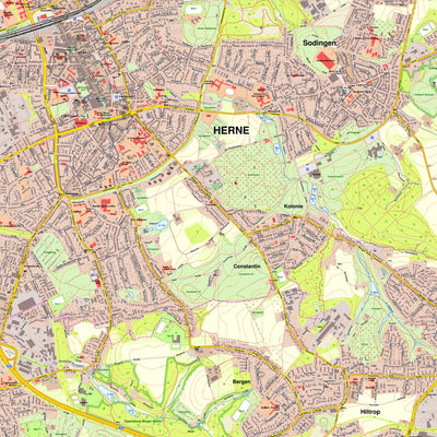 Bezirksregierung Köln Herne 4 (1:10,000) digital map