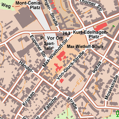 Bezirksregierung Köln Herne 4 (1:10,000) digital map