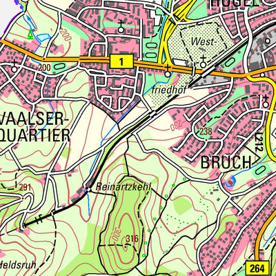 Bezirksregierung Köln Herzogenrath (1:50,000) digital map