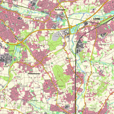 Bezirksregierung Köln Hiddenhausen (1:25,000) digital map