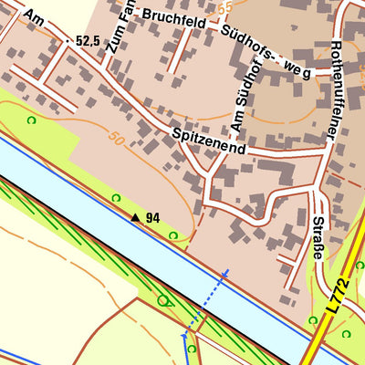 Bezirksregierung Köln Hille 3 (1:10,000) digital map