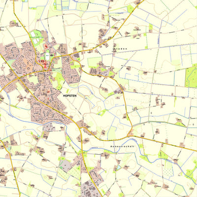 Bezirksregierung Köln Hopsten 1 (1:10,000) digital map