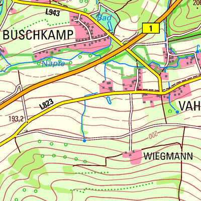 Bezirksregierung Köln Horn-Bad Meinberg (1:25,000) digital map