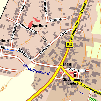 Bezirksregierung Köln Höxter 9 (1:10,000) digital map