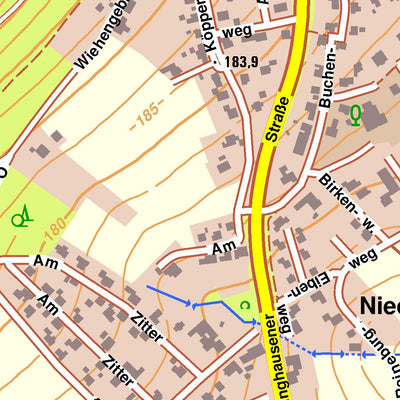 Bezirksregierung Köln Hüllhorst 1 (1:10,000) digital map