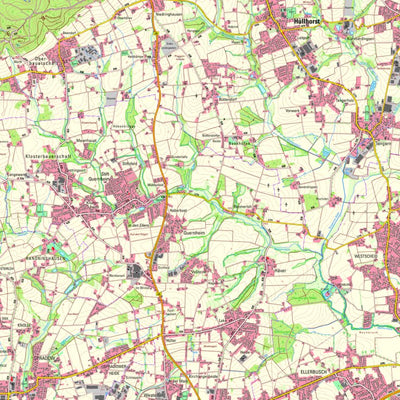 Bezirksregierung Köln Hüllhorst (1:25,000) digital map