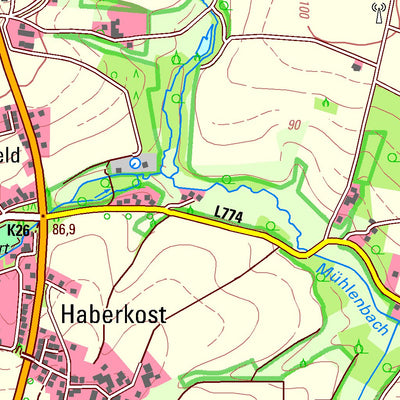 Bezirksregierung Köln Hüllhorst (1:25,000) digital map