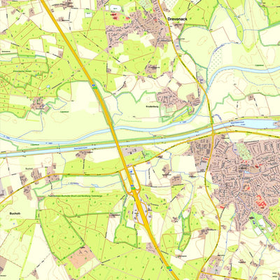 Bezirksregierung Köln Hünxe 1 (1:10,000) digital map
