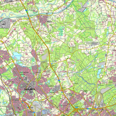 Bezirksregierung Köln Hünxe (1:50,000) digital map