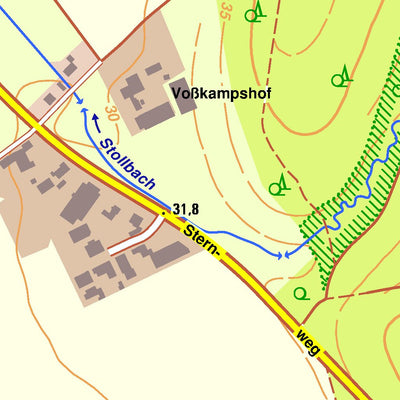 Bezirksregierung Köln Hünxe 4 (1:10,000) digital map