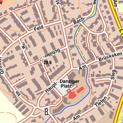 Bezirksregierung Köln Hünxe 4 (1:10,000) digital map