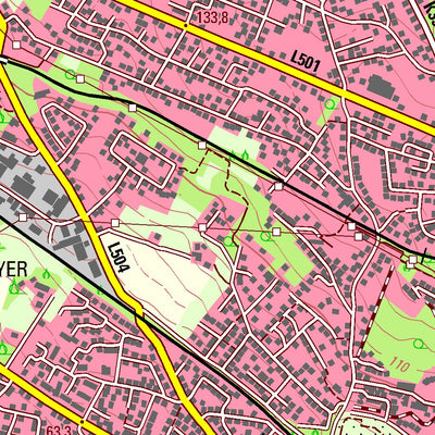 Bezirksregierung Köln Ibbenbüren 1 (1:25,000) digital map