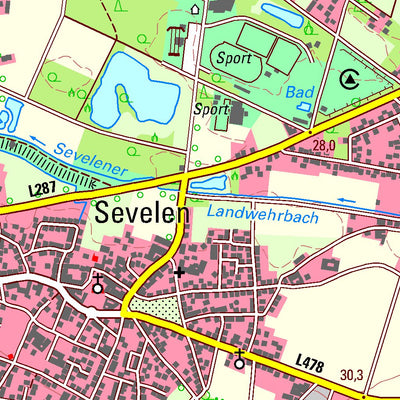 Bezirksregierung Köln Issum (1:25,000) digital map