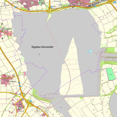 Bezirksregierung Köln Jüchen (1:25,000) digital map