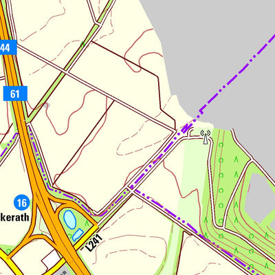 Bezirksregierung Köln Jüchen (1:25,000) digital map