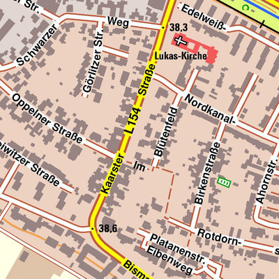 Bezirksregierung Köln Kaarst 1 (1:10,000) digital map