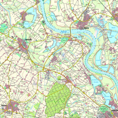 Bezirksregierung Köln Kalkar (1:50,000) digital map