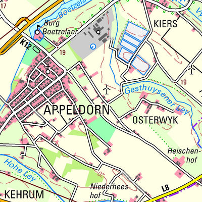 Bezirksregierung Köln Kalkar (1:50,000) digital map