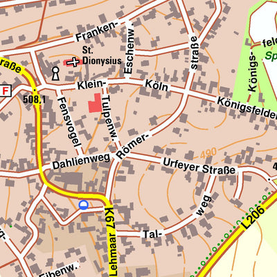 Bezirksregierung Köln Kall 3 (1:10,000) digital map