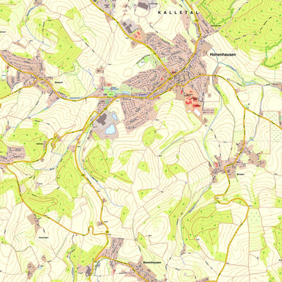 Bezirksregierung Köln Kalletal 1 (1:10,000) digital map