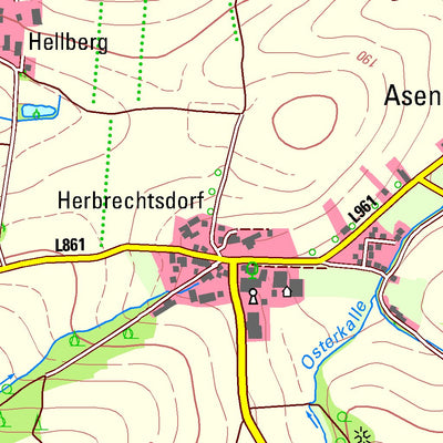 Bezirksregierung Köln Kalletal 1 (1:25,000) digital map
