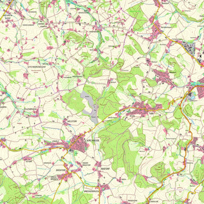 Bezirksregierung Köln Kalletal 3 (1:25,000) digital map