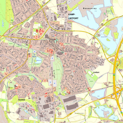 Bezirksregierung Köln Kamp-Lintfort 1 (1:10,000) digital map