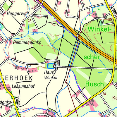 Bezirksregierung Köln Kevelaer (1:50,000) digital map