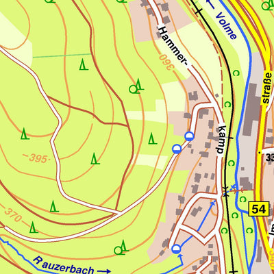 Bezirksregierung Köln Kierspe 4 (1:10,000) digital map