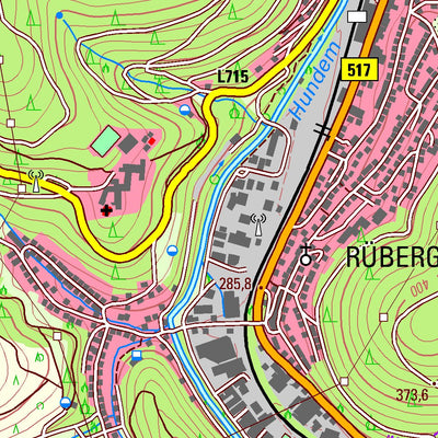 Bezirksregierung Köln Kirchhundem 1 (1:25,000) digital map