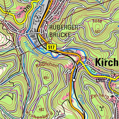 Bezirksregierung Köln Kirchhundem (1:50,000) digital map