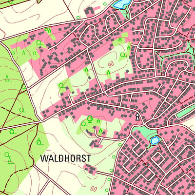 Bezirksregierung Köln Kleve 1 (1:25,000) digital map