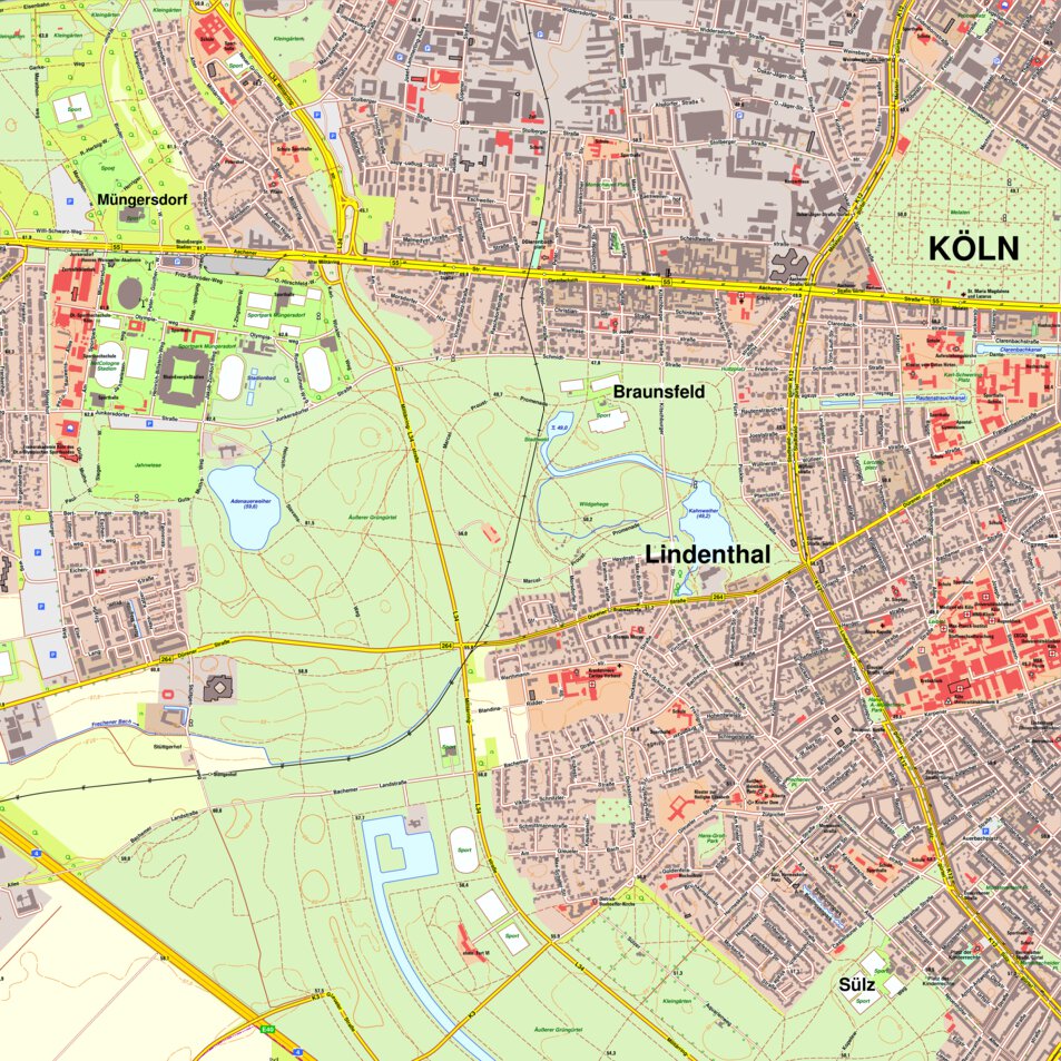 Köln 3 (1:10,000) Map by Bezirksregierung Koln | Avenza Maps