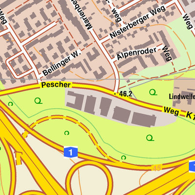 Bezirksregierung Köln Köln 7 (1:10,000) digital map