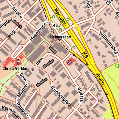 Bezirksregierung Köln Köln 7 (1:10,000) digital map